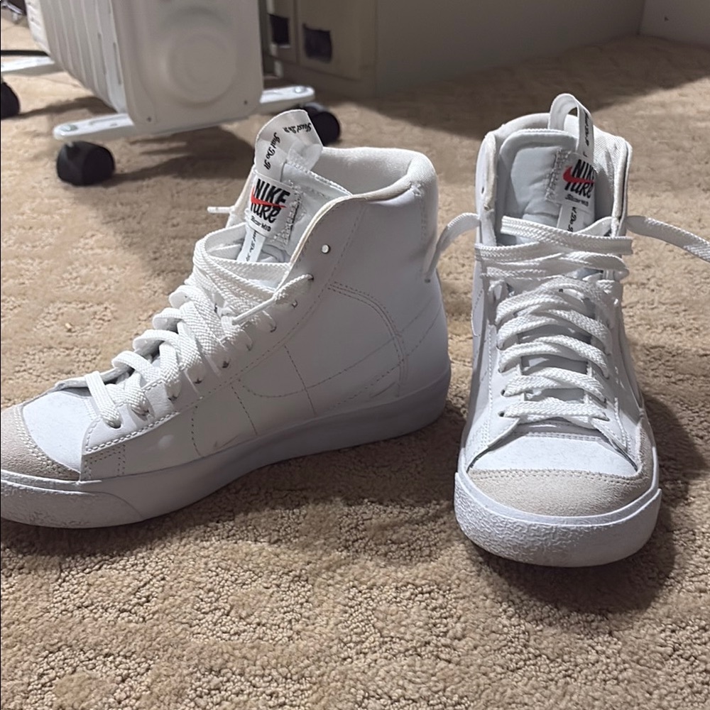 Nike Kids White High-Top Sneakers